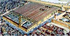 Exterior de la Mezquita Aljama de la C&oacute;rdoba Omeya (dibujo de Miguel Sobrino) - http://cvc.cervantes.es/actcult/mezquita_cordoba/indice.htm