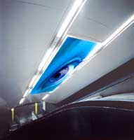 Rem, 2002, Permanent Installation at Rione Alto Metro Station, Napoli, Lightbox, 550x190cm - http://www.bianco-valente.com/images.htm
