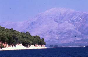 Kalamos...mediterranean heaven green and blue! In the background the Greece; Photography by Francesco Saverio ALESSIO © copyright 1998