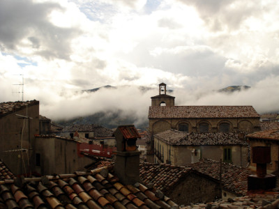 San Giovanni in Fiore in the fog