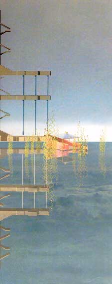 Computer Science for art: Arte del Mediterraneo: Architettura Mediterranea Fantastica: da "Le citt&agrave; della Gojia": Partenikos; Rendering 3D eseguito con un soft ware per CAD ( Computer Aided Design ); Francesco Saverio ALESSIO copyright &copy; 2002
